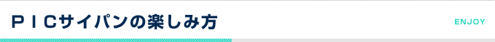 PICサイパンの楽しみ方