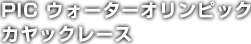 PIC ウォーターオリンピック カヤックレース